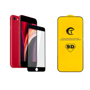 Захисне скло для iPhone SE2 та iPhone SE3 Ct 9D з чорною рамкою