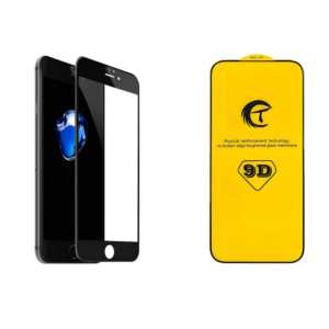 Захисне скло для iPhone 8 та iPhone 7 Ct 9D з чорною рамкою