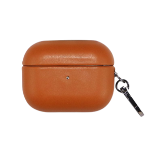 Чохол для AirPods 4 Leather Case з карабіном Saddle Brown