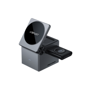 Бездротова зарядка Acefast E18 Desktop 3in1 Rubik’s Cube, Metal Gray