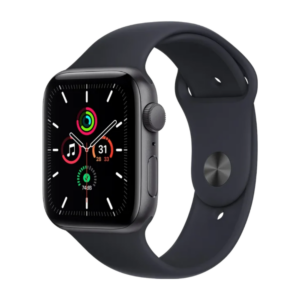 Apple Watch SE 1 GPS 44 mm Space Gray Aluminum Case with Midnight Sport Band S/M/L (MKQ63)