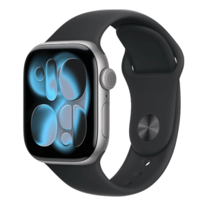 Apple Watch 11 GPS 42 mm Space Gray Aluminum Case with Black Sport Band S/M (MEQW4)