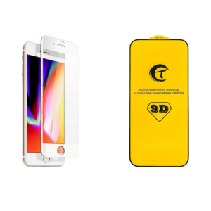 Захисне скло iPhone 7 Plus / 8 Plus Ct 9D (біла рамка)
