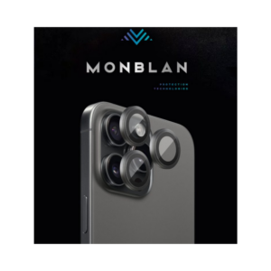Захисне скло для камери iPhone 15 Pro/15 Pro Max Monblan Metal Ring Series Black Titanium