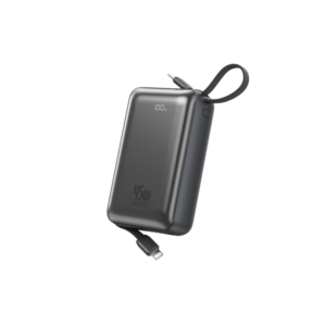 Power Bank 20000 mAh 45W WIWU Galaxy Pro Max Type-C + Lightning Built-in Cables White (AS-182/White)