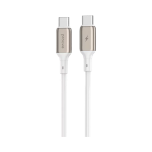 Кабель Proove Flex Metal Type-C / Type-C, 60w 1m, White