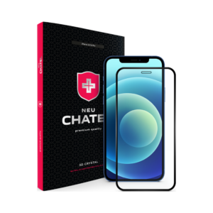 Захисне скло iPhone 12 / 12 Pro +NEU Chatel Full 2.5D Silk Narrow Border Crystal
