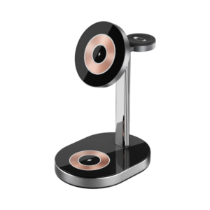 Бездротова Зарядка WIWU (Wi-W003) Light Shadow 3in1 Series, Black