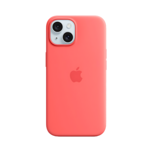 Чохол для iPhone 15 Silicone Case with MagSafe Guava