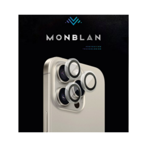 Захисне скло для камери iPhone 15 Pro/15 Pro Max Monblan Metal Ring Series Transparent