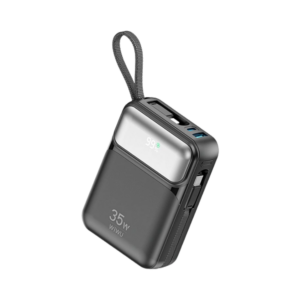 Power Bank 20000 mAh 35W WIWU Galaxy Type-C + Lightning Built-in Cables Black (WI-P036/Black)