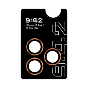 Захисне скло для камери iPhone 17 Pro/17 Pro Max 9:42 Orange