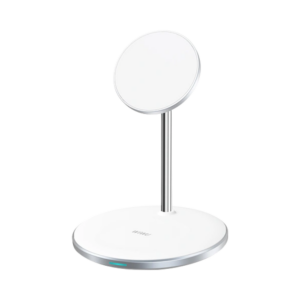 Бездротова Зарядка WIWU (Wi-W019) Wireless Charger Station 2in1 Series, White