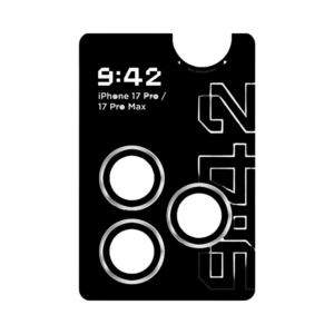 Захисне скло для камери iPhone 17 Pro/17 Pro Max 9:42 Silver