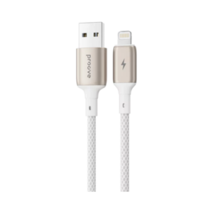 Кабель Proove Dense Metal USB/Lightning (2.4A, 1m), White
