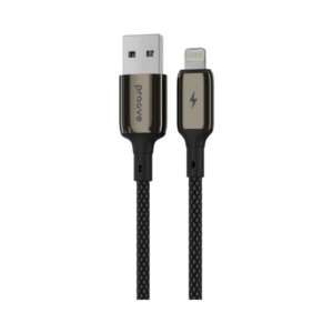 Кабель Proove Dense Metal USB/Lightning (2.4A, 1m), Black