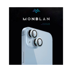 Захисне скло для камери iPhone 14/14 Plus Monblan Metal Ring Series Blue
