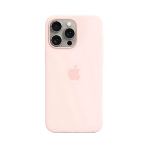 Чохол для iPhone 15 Pro Silicone Case with MagSafe Light Pink