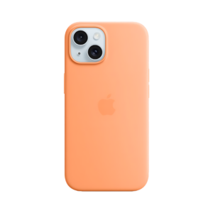 Чохол для iPhone 15 Silicone Case with MagSafe Orange Sorbet