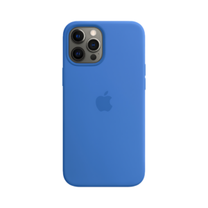 Чохол для iPhone 12 Pro Max Silicone Case with MagSafe Capri Blue