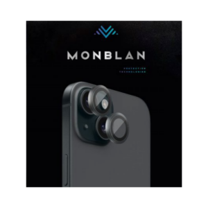 Захисне скло для камери iPhone 15/15 Plus Monblan Metal Ring Series Black