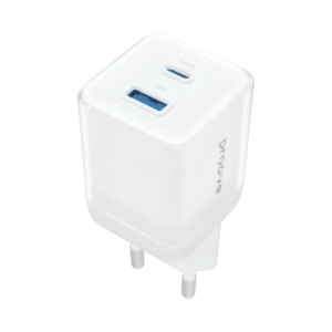 Зарядний пристрій 30W Proove Pure GaN Plus (Type-C + USB), White