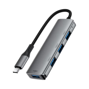 Хаб ACEFAST J15 4in1/ USB-C to 3+USB 3.0, Grey