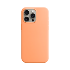 Чохол для iPhone 15 Pro Max with MagSafe Monblan Silicone Series Orange Sorbet